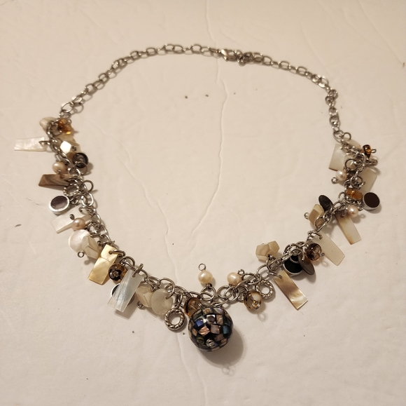 Treska Mixed Dangle Bead Necklace - Picture 2 of 4